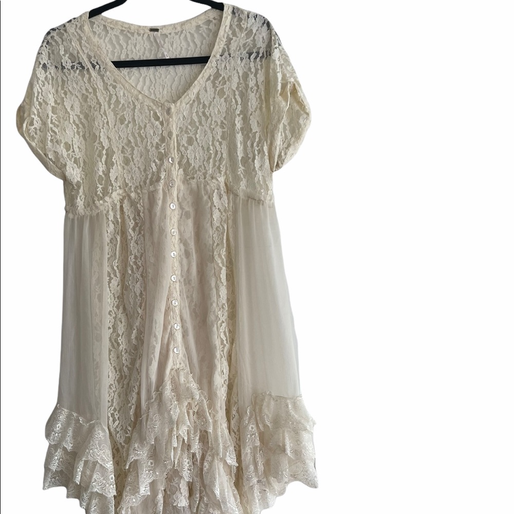 Free people dress M see through lace